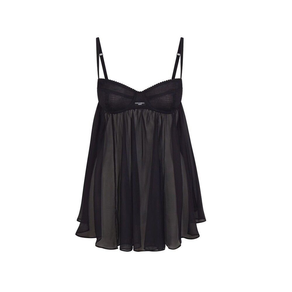 Dolce&Gabbana x SKIMS Romance Babydoll Dress Onyx Size Small